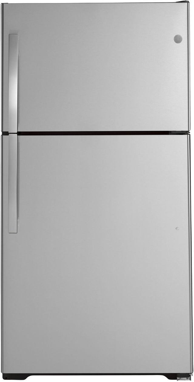 GE® 33" 21.9 Cu. Ft. Stainless Steel Top Freezer Refrigerator-0
