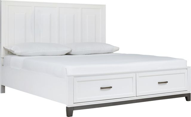 Benchcraft® Brynburg 5-Piece White King Storage Panel Bed Set-1