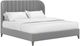 A.R.T. Furniture® Dante Slate King Wide Channel Upholstered Panel Bed -0