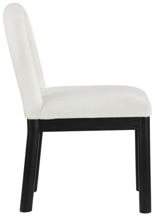 Meridian Furniture Conrad Cream/Black Upholstered Dining Chair-2