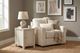 aspenhome® Sandro Brushed White Chairside Table with Door-1