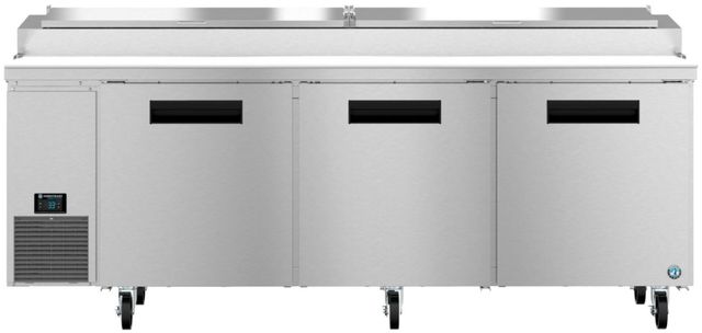 Hoshizaki 93" 29.3 Cu. Ft. Stainless Steel Three Section Pizza Prep Table Refrigerator-0