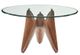 VIG Furniture Modrest Seguin Glass/Walnut Dining Table-1