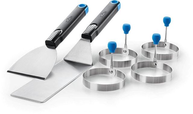 Napoleon Commercial Grade Stainless Steel Breakfast Toolset with 4 Egg Rings