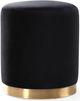 TOV Furniture Opal Black Velvet Gold Base Ottoman-0