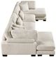 Homelegance® Traverse 4-Piece Beige U-Shape Sectional with Reversible Chaise-3