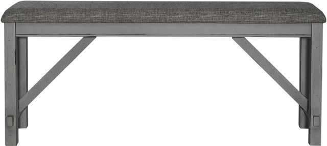Liberty Furniture Newport Smokey Gray Counter Height Dining Bench-2