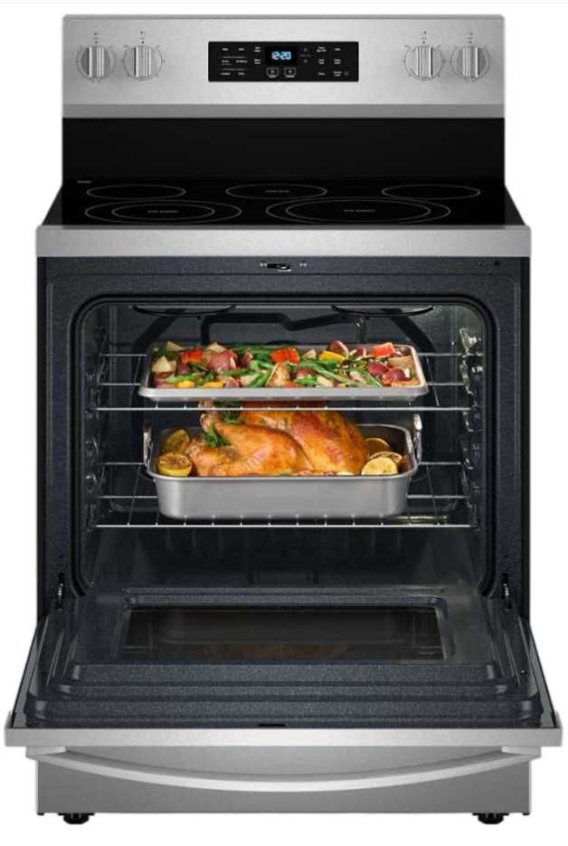 Whirlpool® 30"  Fingerprint Resistant Stainless Steel Freestanding Electric Range -2