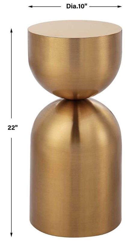 Uttermost® Golden Vessel Gold Accent Table-2