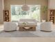 International Furniture Direct Suomi Ivory 66" Loveseat-1