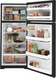 GE® 28" 17.5 Cu. Ft. ENERGY STAR® Black Top Freezer Refrigerator-3