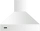Viking® 5 Series 48" Frost White Professional Chimney Wall Mounted Range Hood-0