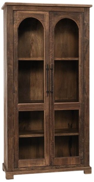 Classic Home Zion Natural 2-Door Armoire Cabinet-2
