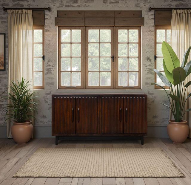 Legends Home Radiance Rosewood 4-Door Cabinet-1