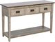 Sunny Designs™ Homestead Hills Tobacco Leaf Sofa Table with Alpine Gray Base-0