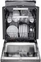 LG FlushFit™ 24" Black Stainless Steel Top Control Built-In Dishwasher with QuadWash® Pro-2