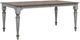 Flexsteel® Plymouth Medium Brown Rectangular Dining Table with Distressed Graywash Legs-0
