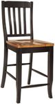 TEI Quinton Black/Pecan 24" Counter Stool-0