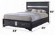 ACME Furniture Naima Black Queen Panel Bed-5