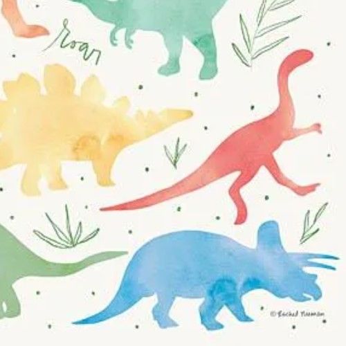 Classy Art Dino-Mite by Rachel Nieman Wall Art-1