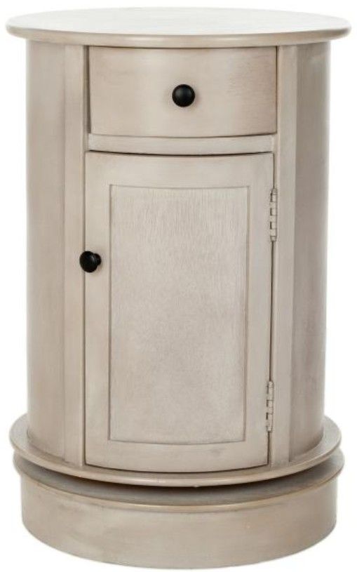 Safavieh Tabitha Vintage Gray Swivel Accent Table-0