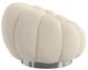 Emerald Home Lily Cream Boucle Pumpkin Swivel Accent Chair-4