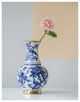 A & B Home Pink Fabric Peony Stem-3
