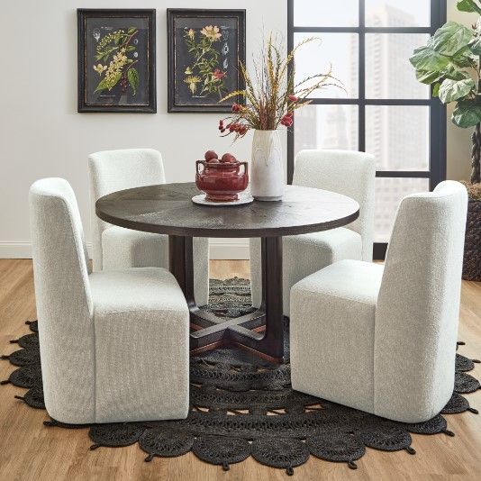 Flexsteel® Waterfall 2-Piece Ebony Upholstered Dining Chair Set-7