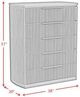 Elements International Sylvie Natural 5-Drawer Chest-2