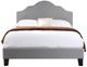 Emerald Home Madison Light Gray California King Upholstered Panel Bed-4