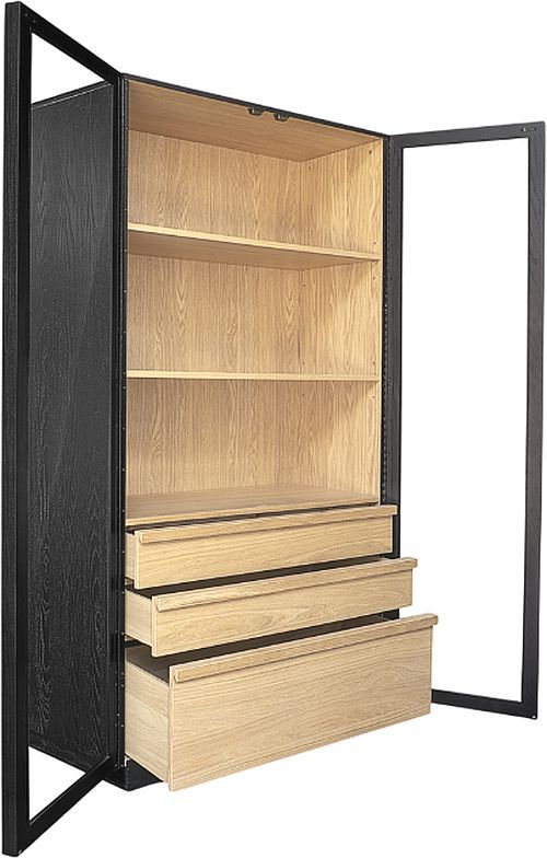 Moe's Home Collection Charlotte Black Tall Cabinet-1