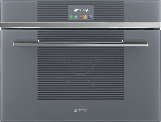 Smeg Linea 24" Mystic Gray Electric Steam Oven-0