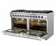 FORNO® Galiano 60" Stainless Steel Pro Style Gas Range-2