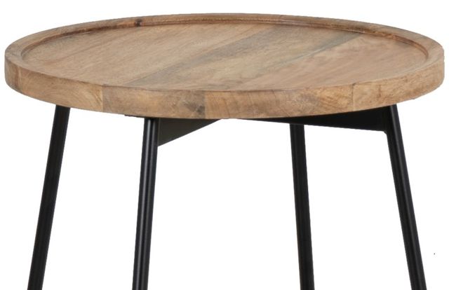 Powell® Eggleston Black/Natural Side Table-1