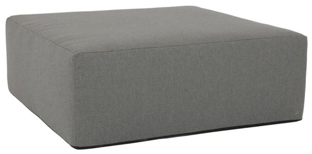 Sunset West Bazaar Heritage Granite Sunbrella 48'' Square Outdoor Ottoman-0