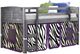 Donco Kids Louver Zebra/Antique Gray Youth Twin Loft Bed with Tent Kit-0