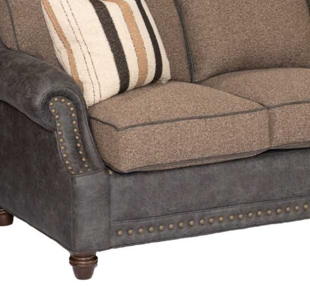 Marshfield Furniture Cornell Black/Brown Sofa-1