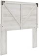 Signature Design by Ashley® Shawburn 4-Piece Whitewash Full Panel Headboard Bedroom Set-1
