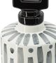 A & B Home Gray/White Wide Jar with Lid-4