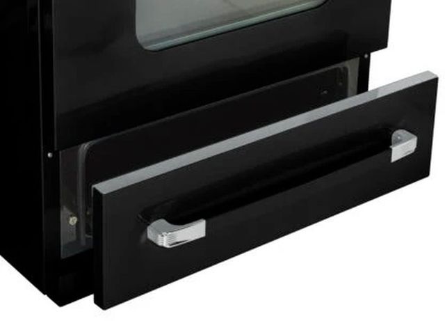 Unique® Appliances Classic Retro 30" Midnight Black Slide-In Electric Range-3