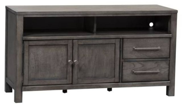 Liberty Furniture Modern Farmhouse Dusty Charcoal 50" Entertainment Console-1