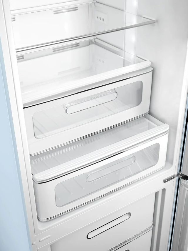 Smeg 50's Retro Style Aesthetic 11.7 Cu. Ft. Pastel Blue Bottom Freezer Refrigerator-3