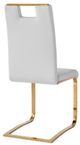 Mazin Furniture Althea Gold/White Side Chair-4