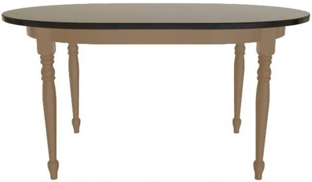Mavin Customizable 42" x 48" Oval Extendable Dining Table with 12" Leaf-1