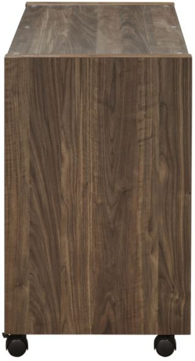 Coaster® Luetta Aged Walnut Mobile Return with Casters-2