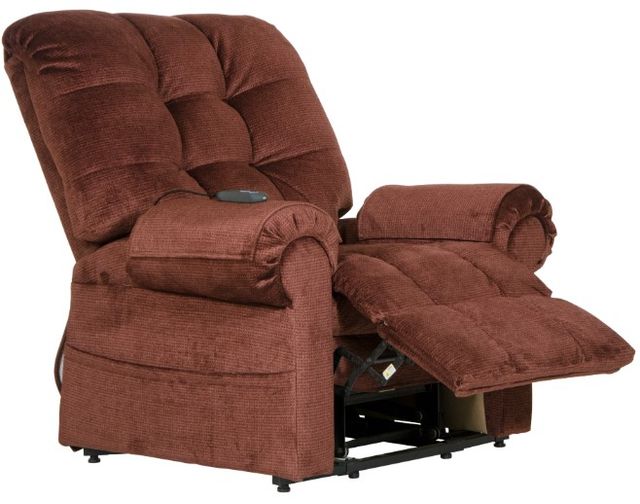 Catnapper® Omni Merlot Power Lift Full Lay Out Chaise Recliner-2
