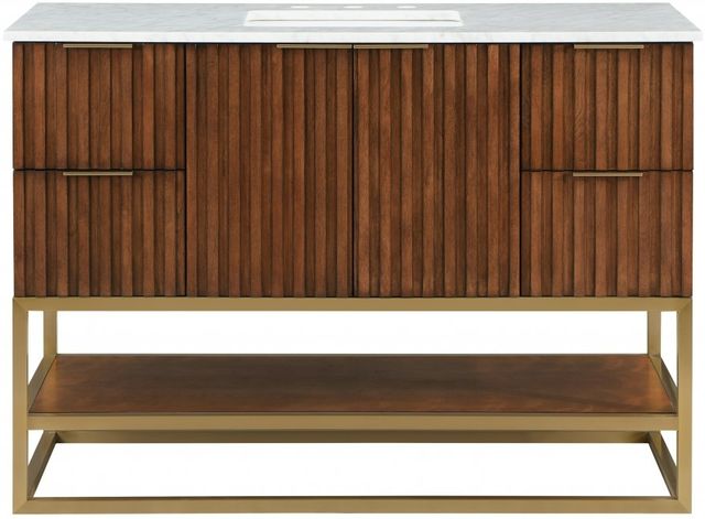 Meridian Furniture Monad Walnut 48" Bathroom Vanity-2
