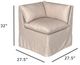 Nest Home Collections Paris Beige Tweed/Gray Wash Corner Bench-1