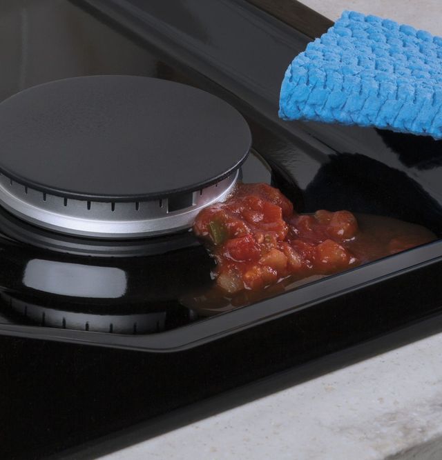 GE® 36" Black Built-In Gas Cooktop-9