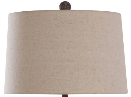 Stylecraft Orono Dark Amber/Beige/Pewter Table Lamp | Heber